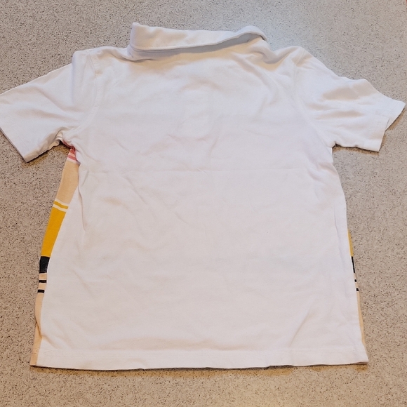 Carter's Colorful Striped Polo Shirt - White, Pink, Yellow Size 5T - Picture 7 of 7